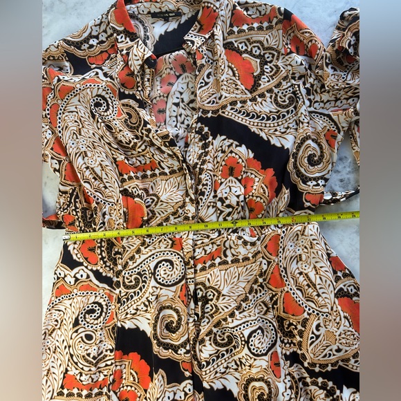 Kobi Halperin Madi Paisley Silk-Blend Shirt Dress - Picture 4 of 10